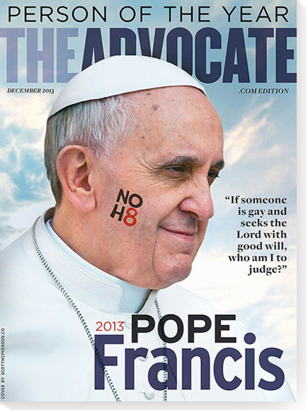 Francis Person of the Year gay magazine