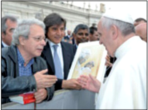 Frei Beto received by Francis