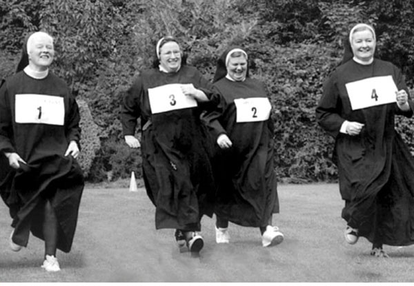 "Nuns running in competition