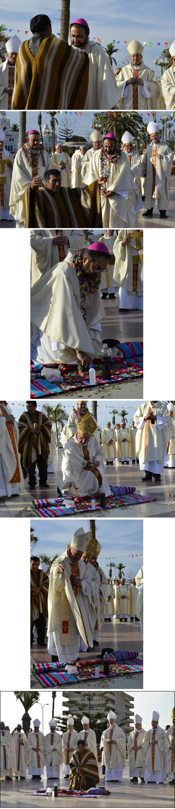 Chilean Bishop commit idolatry 02