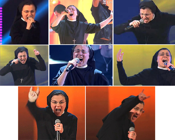 Suor Cristina devil's geature