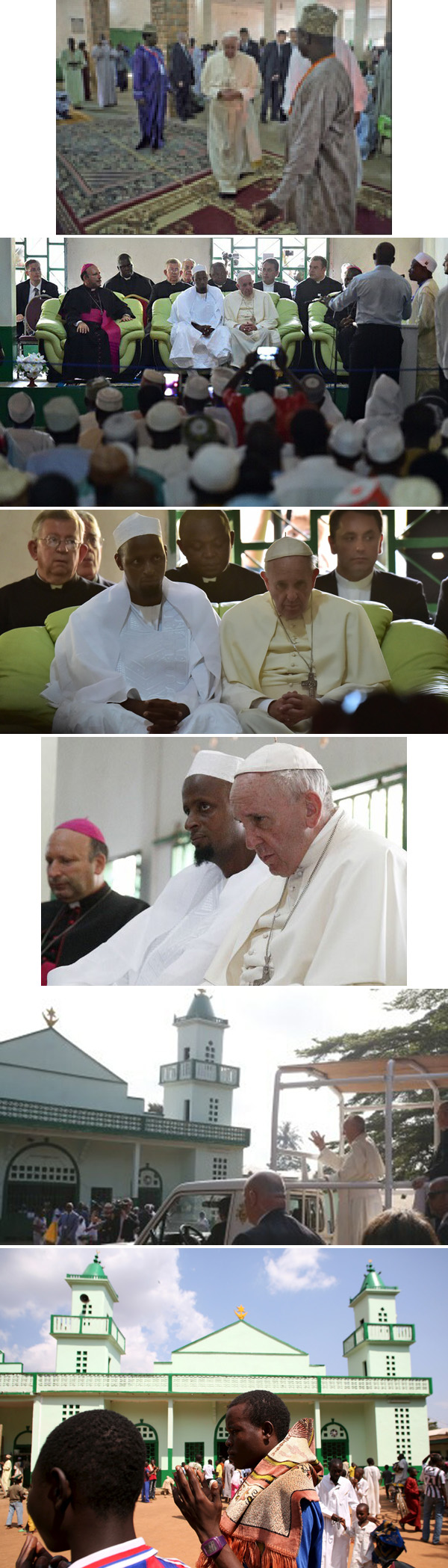 Pope Francis at the Mosque of Bangui 2