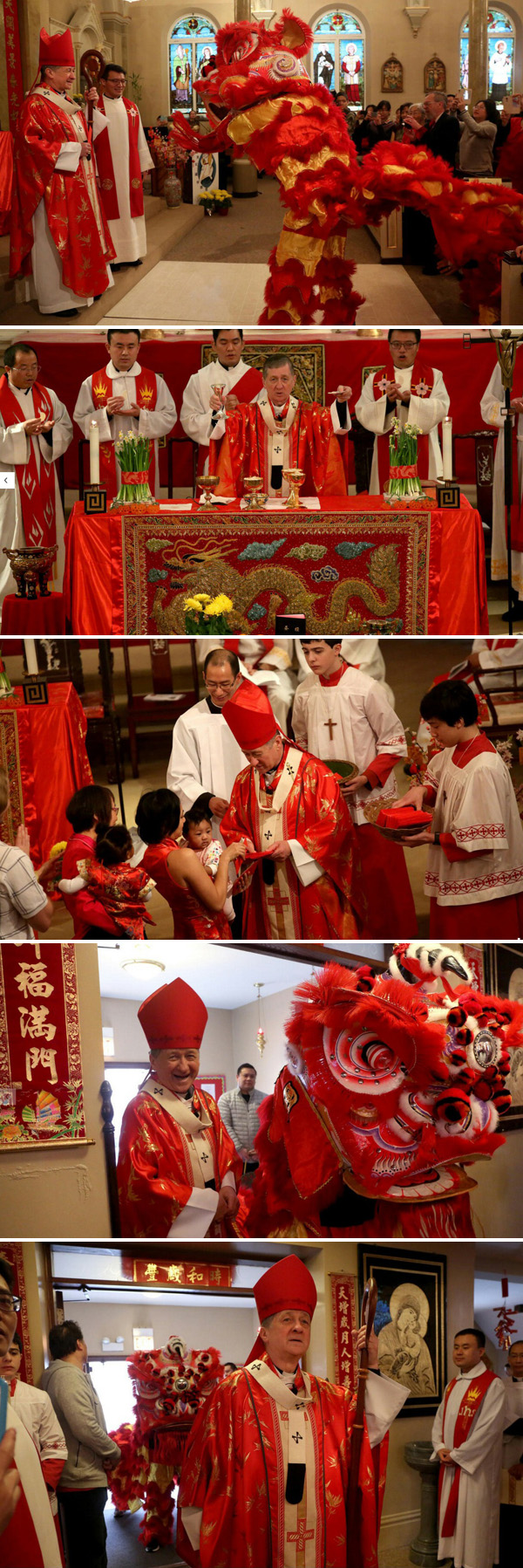 Archbishop Blase Culpich blesses Chinese New Year 2
