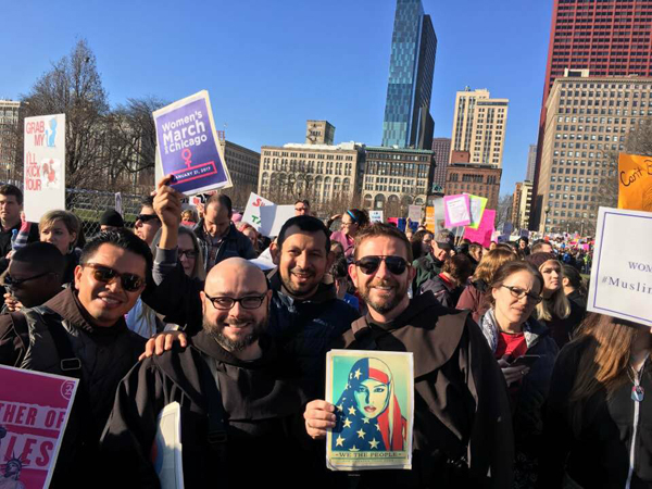 Franciscans at Chicago Women's March 2017
