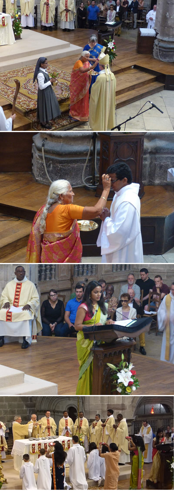 Hindu ritual at Rodez Cathedral 1