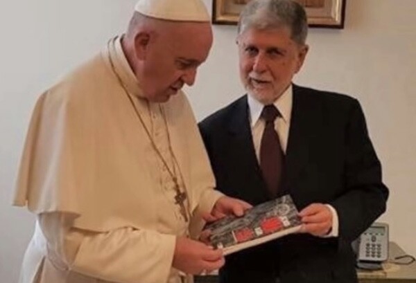 Pope Francis  receives Celso Amorin