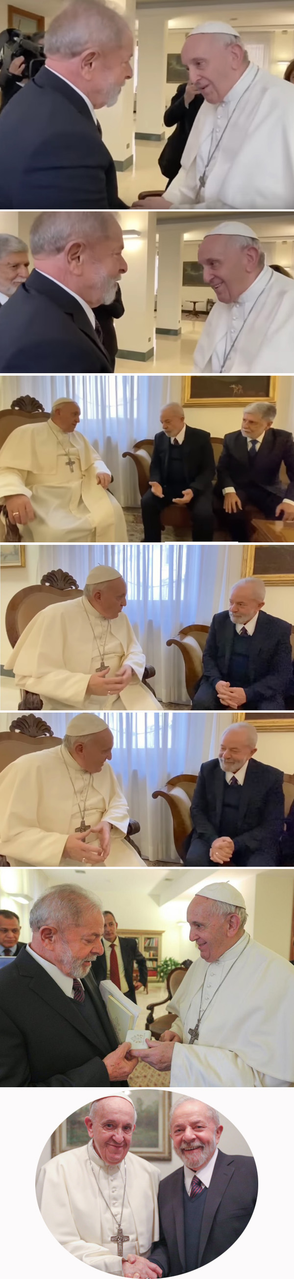 Lula received by Pope Francis 2