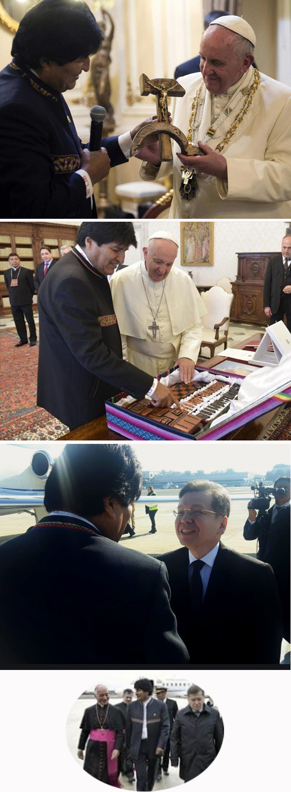 Evo Morales and Julio Caballero