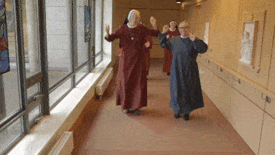 Redemptorist nuns &amp; priests dancing