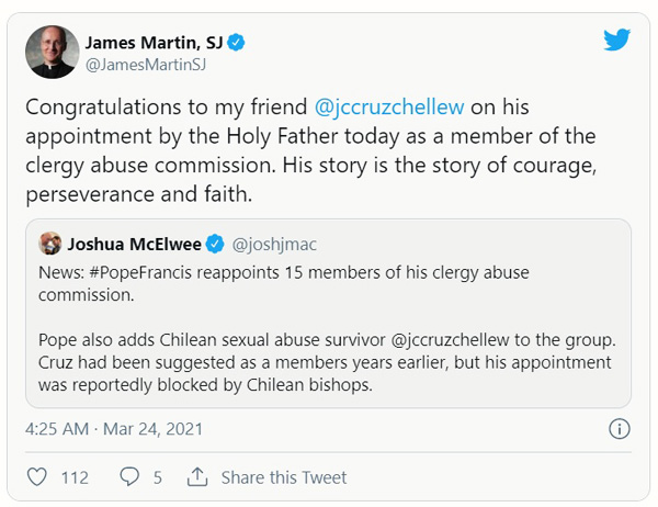 Fr. James Martin on Juan Carlos Cruz