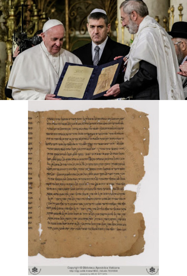 Pope Francis gives Jews an old document 2
