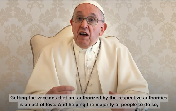 Francis: Vaccine an act of love