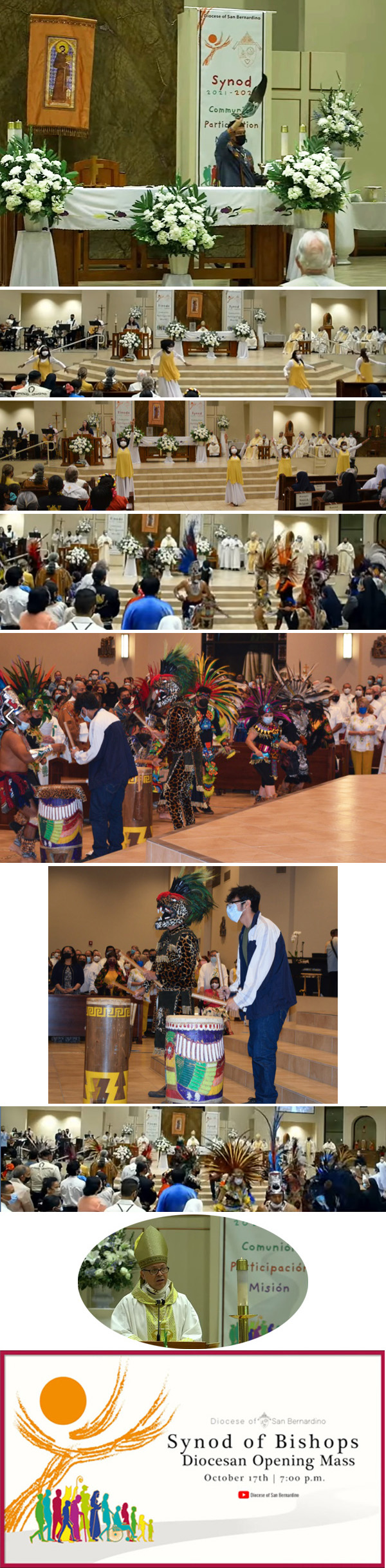 Shaman blesses Mass in San Bernardino 2