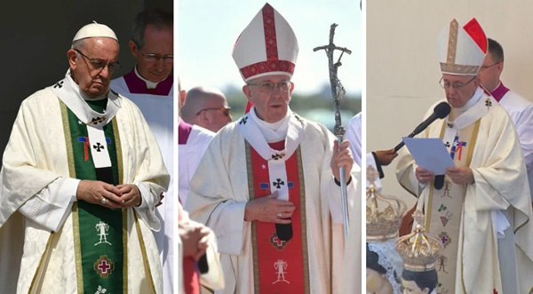 Francis wear chasule with pagan deity 1