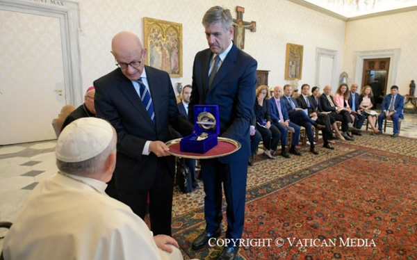 Francis rewarded by Bnai Brith 1