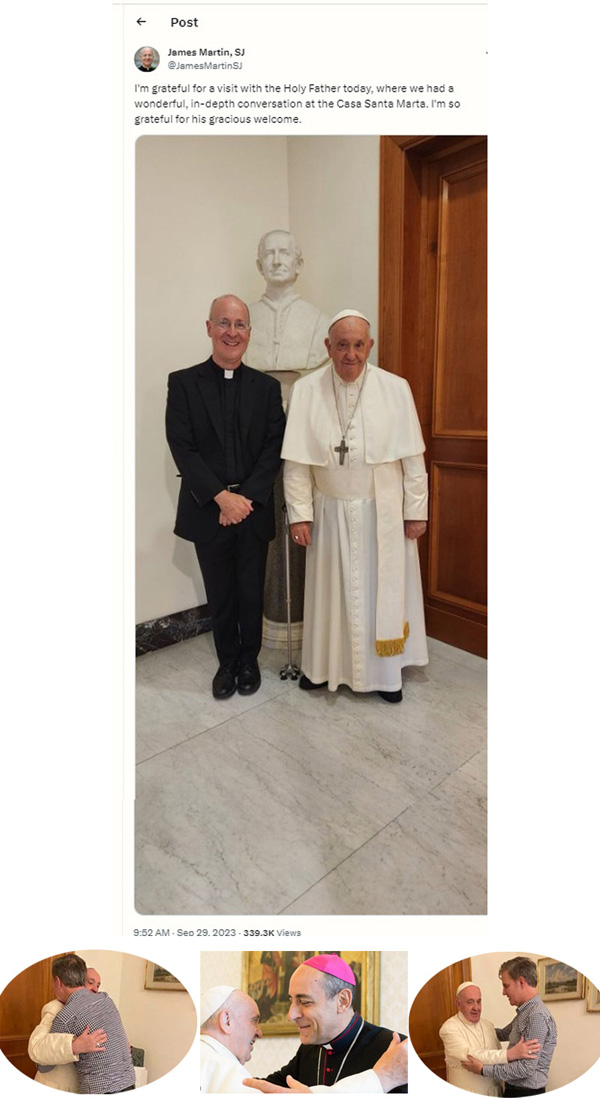 Francis receives Fr. James Martin