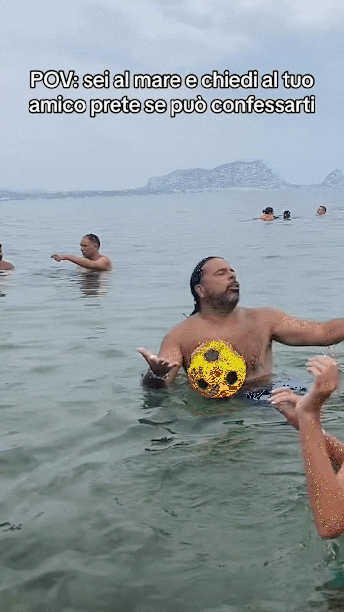 Fr. Roberto Fiscer in the beach 2