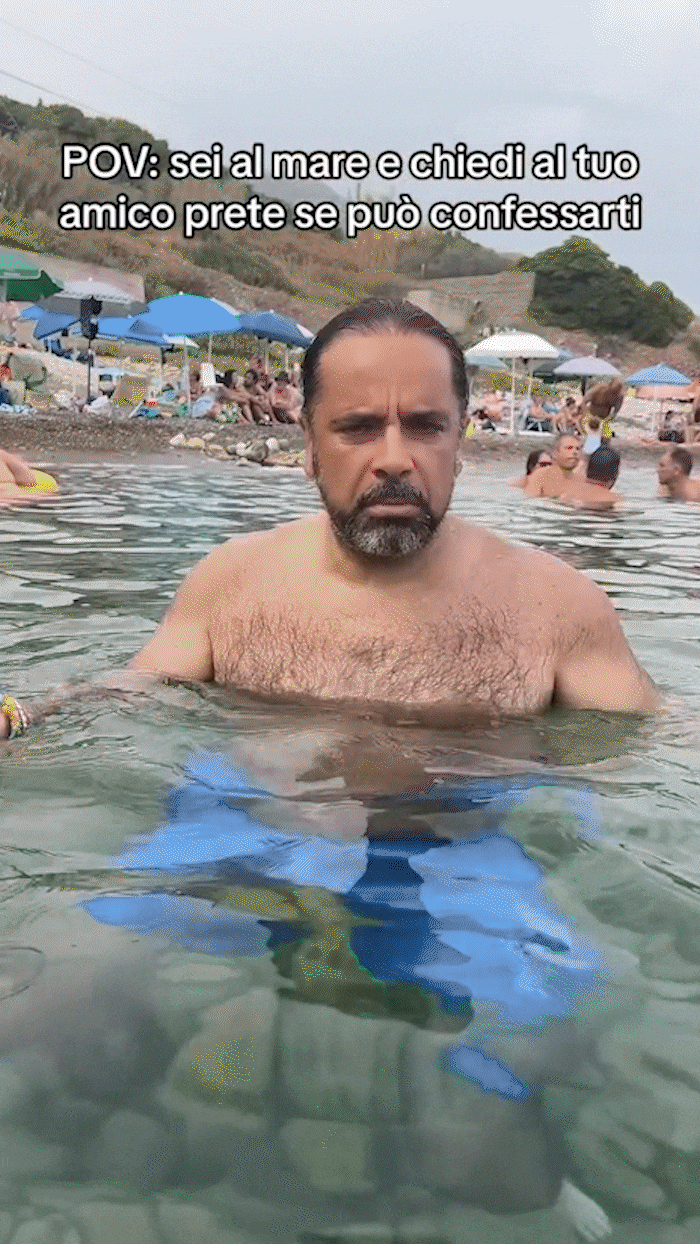 Fr. Roberto Fiscerin the beach 1