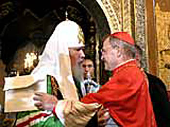 Cardinal Walter Kasper receives Alexis II