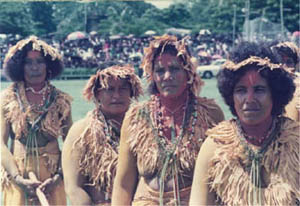 More topless native women attendess of John Paul II