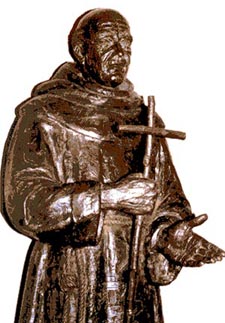 A statue of St Peter of Alcantara