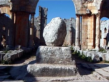 The remains of the pillar of St. Simeon Stylites