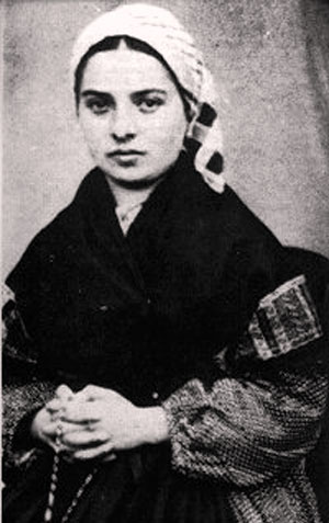 A photograph of St. Bernadette Soubirous
