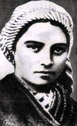 A photograph of St. Bernadette