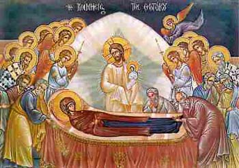 The dormition of Our Lady