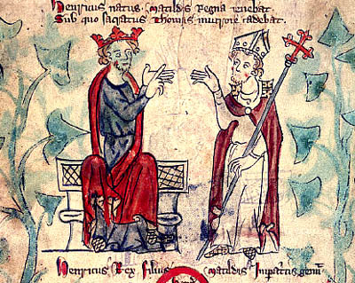 St. Thomas Becket disputing with King Henry II