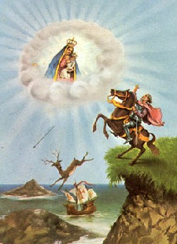 Our Lady of Nazare stopping the horse of Dom Fuas Roupinho