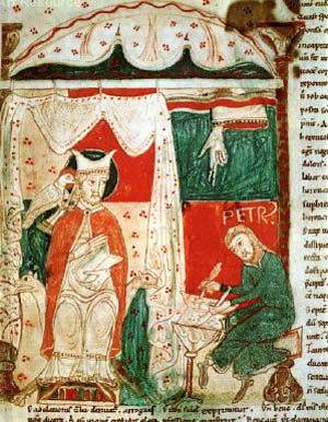 St. Gregory dictating his works