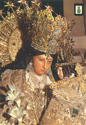 A statue of the Virgin of the Abandoned