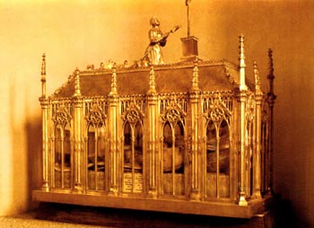 The reliquary containing the relics of St. Germaine Cousin