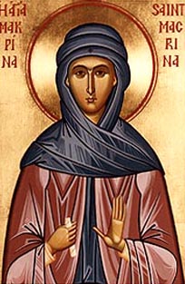 An icon of St. Macrina the Younger
