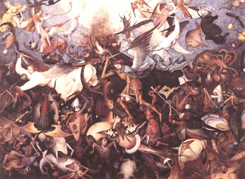 Devils cast out during the war in Heaven, by Peter the Bruegel Elder