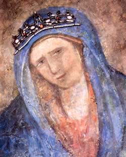 The painting of Our Lady of the Shroud
