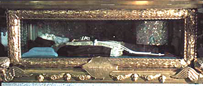 The incorrupt body of Blessed Angelo