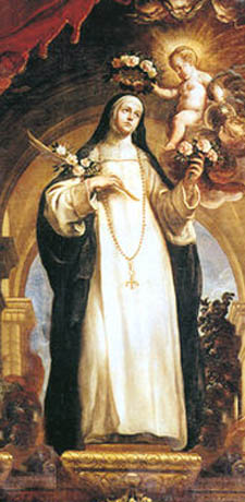 A painting of Saint Rose of Lima