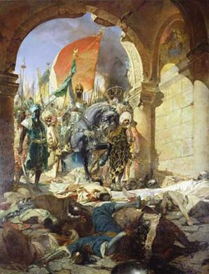 The Turks triumphantly entering Constantinople