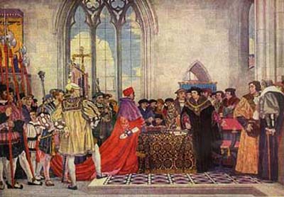 St. Thomas More refusing the Act of Succession