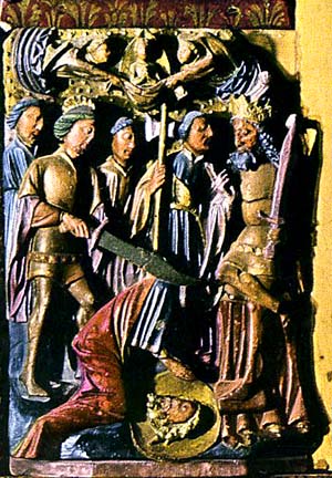St. James being executed