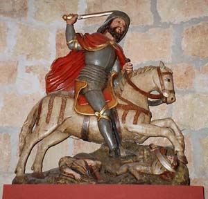 A statue of Santiago Matamoros