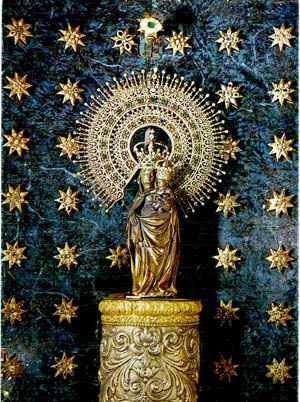 A statue of the Virgen del Pilar, Spain