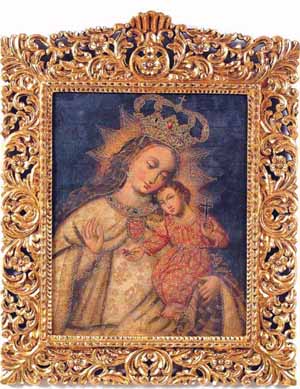 A painting of Our Lady of Mercies