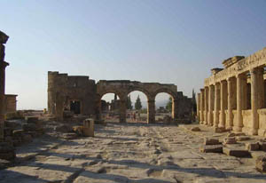 The ruins of Hierapolis