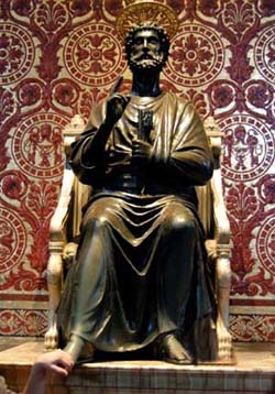 Bronze statue of Peter