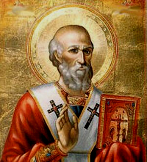 A painting of St Athansius