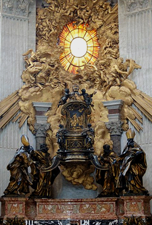 Bernini's Triumph of Chair of saint Peter
