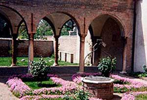 The garden in the Andreasi palace of Mantua